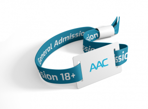 RFID Wristbands Fabric with Slider in blue