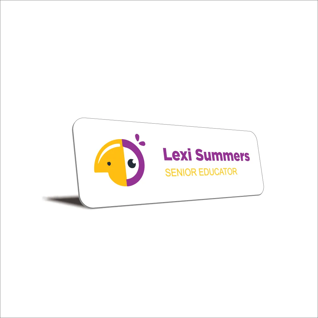 Custom branded name Badges from AAC