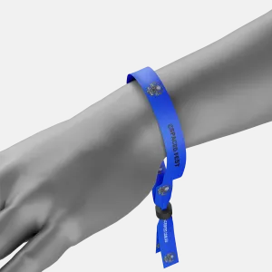 Custom Fabric Wristbands from AAC look better than any other on hand.