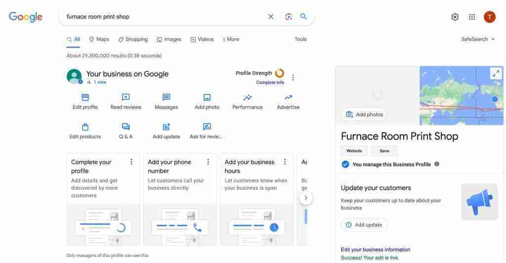 Creating a Google My Business Page Is Super Important When Advertising Retail Stores. And Brick and Mortar In General