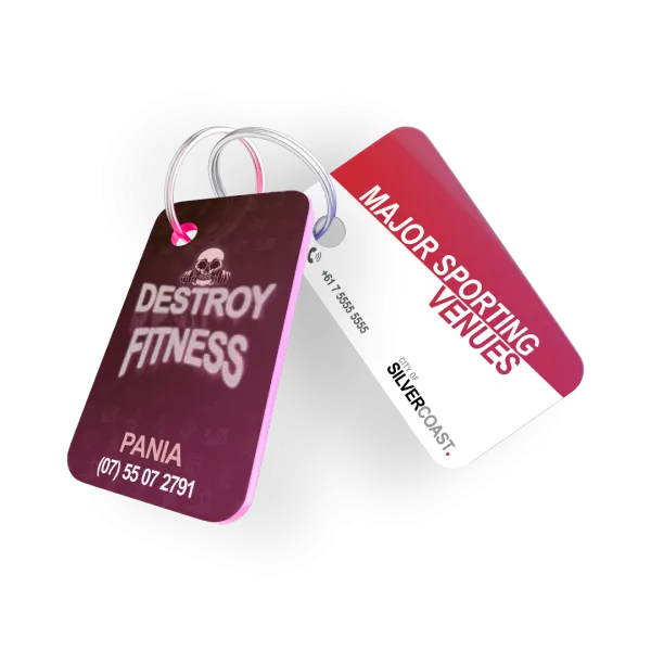 Custom Printed Key Tags From AAC. Give your members easy access wherever they go.