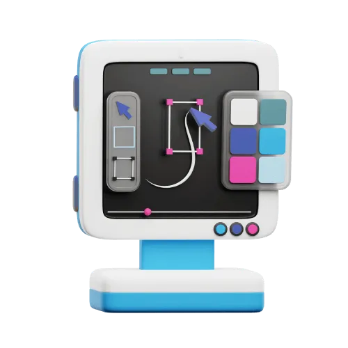 3d icon representing printflo design tool