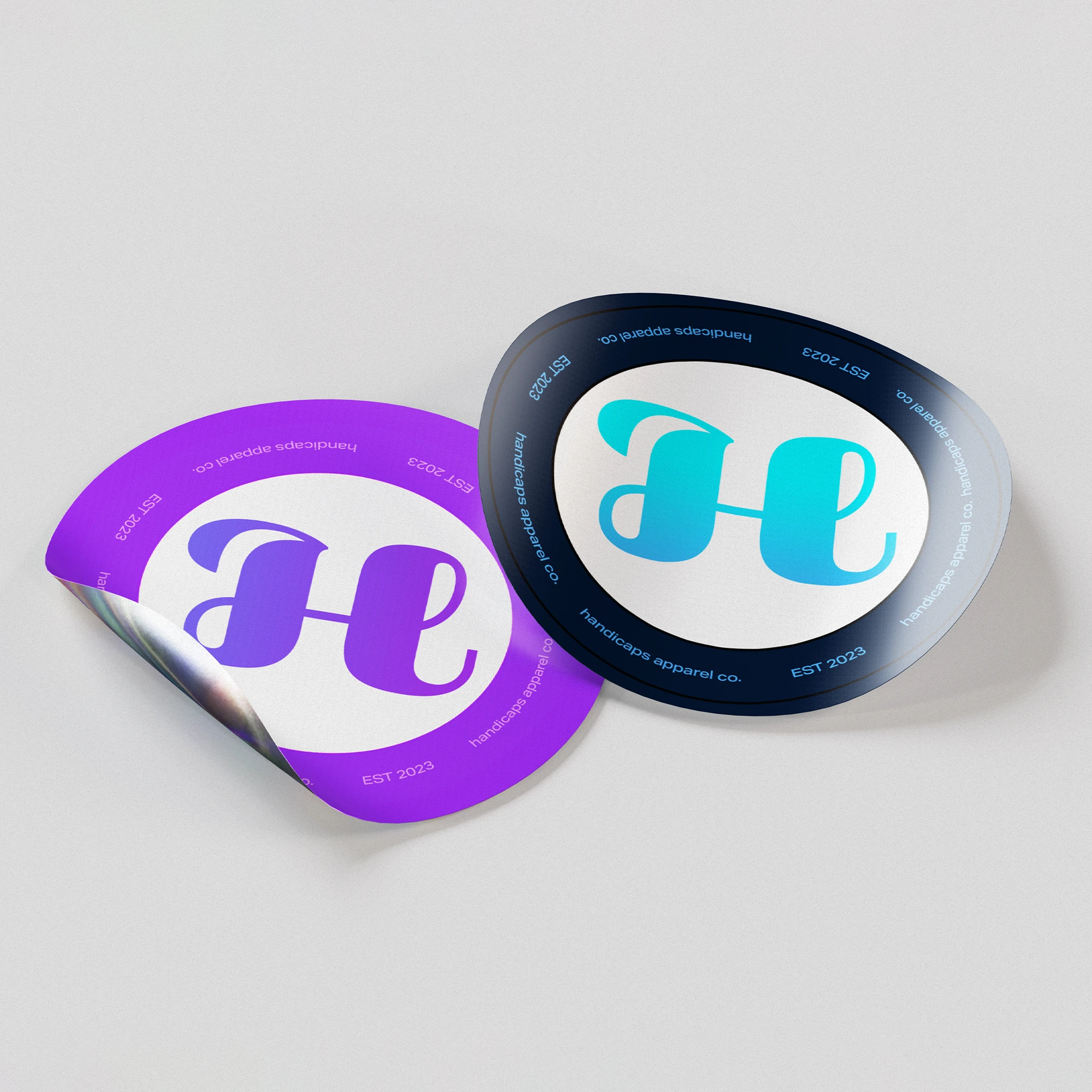 circle vinyl sticker handicaps golf apparel