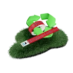 ecobands event and ID wristbands. 100% recycable, compostable, bio-degradable and eco-friendly wristband. recycle logo and red design
