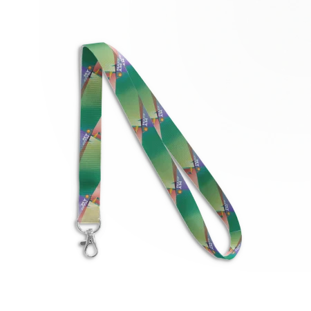 bamboo lanyards for mycity marathon in green base colour