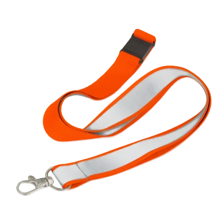 reflective lanyards plain colour reflective hi vis lanyard