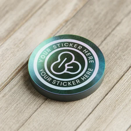 holographic sticker printed by aac premium hologrpaphic foil coating