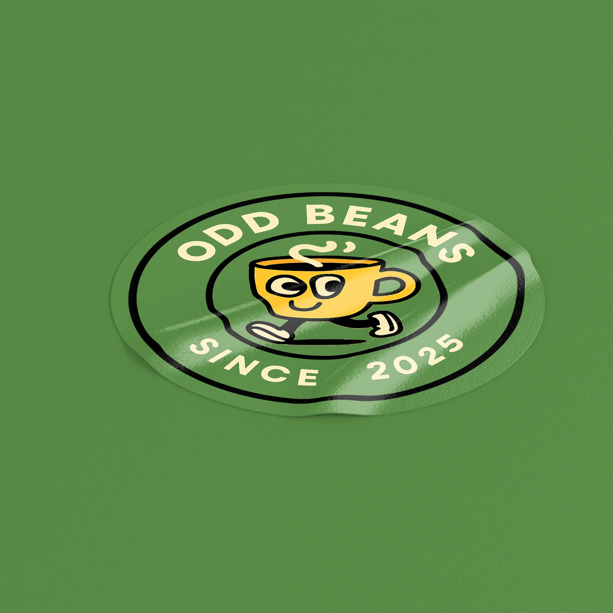 clear vinyl sticker transparent on green background to let light shine through