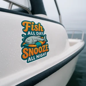 small boat decal sticker fishing boat waterproof decal