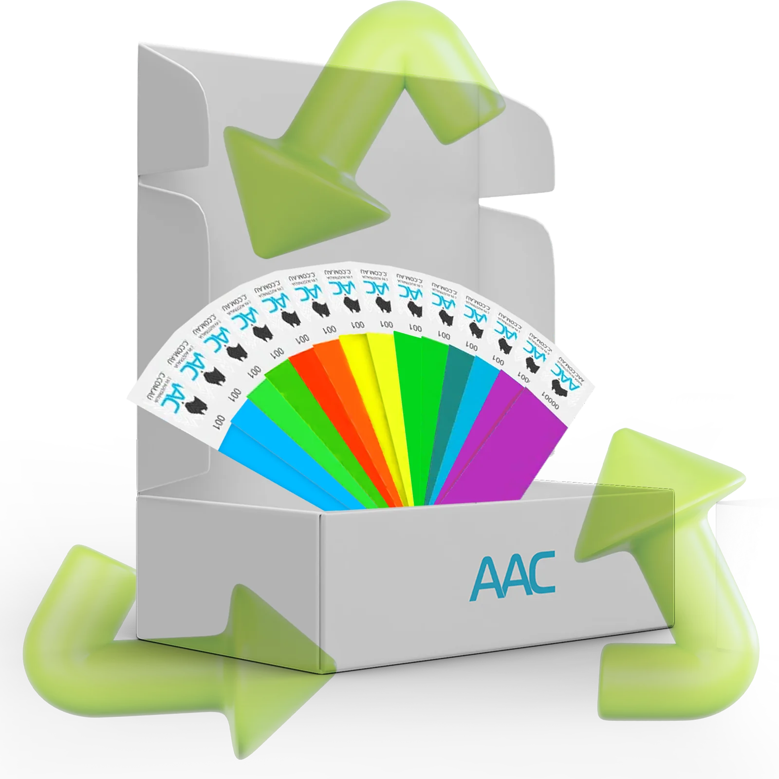 neon ecobands bulk wristband box, eco-freindly wristbands in plain colours recycalable event wristbands in box